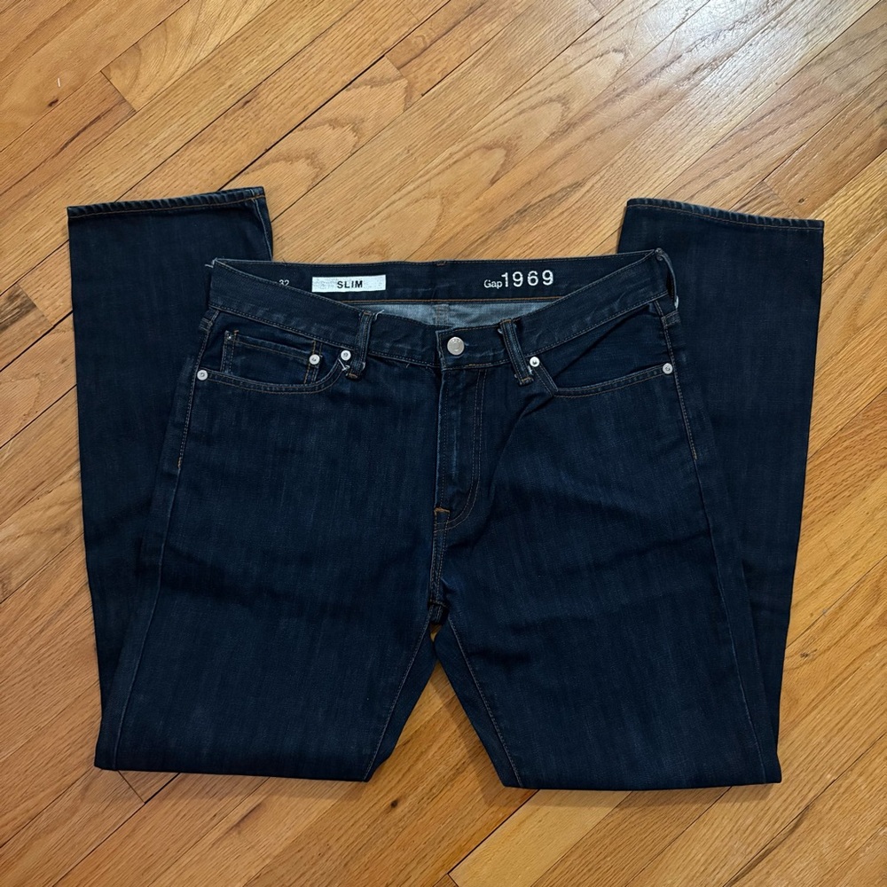 Gap Slim Jeans 34x32 Dark Wash
